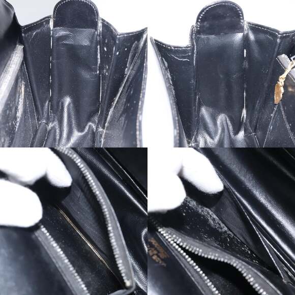 GUCCI Shoulder Bag Leather Black Gold - Picture 12 of 12